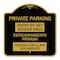 Signmission Entry by Key Access Estacionamiento Privado Acceso Con Llave Solamente Alum, 18" H, BG-1818-24092 A-DES-BG-1818-24092 - alternate 1